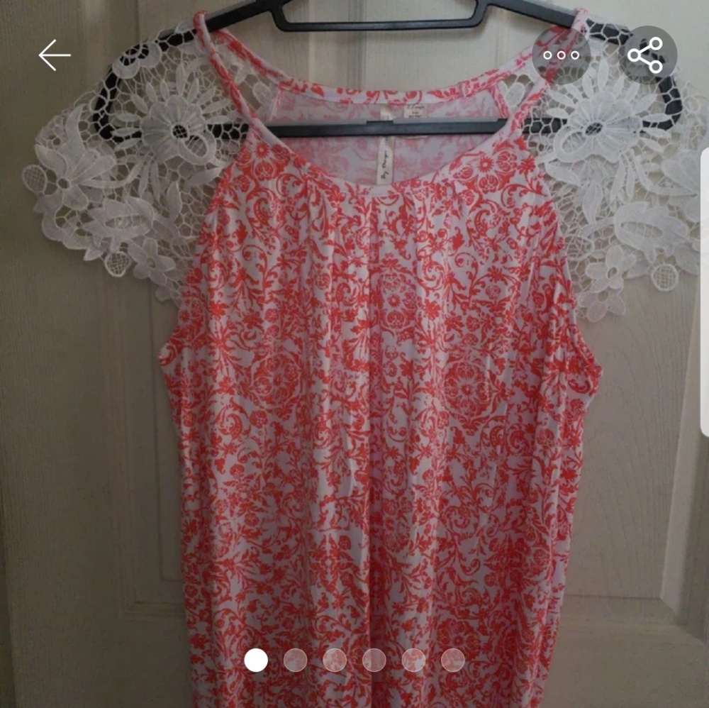 Lace sleeve top